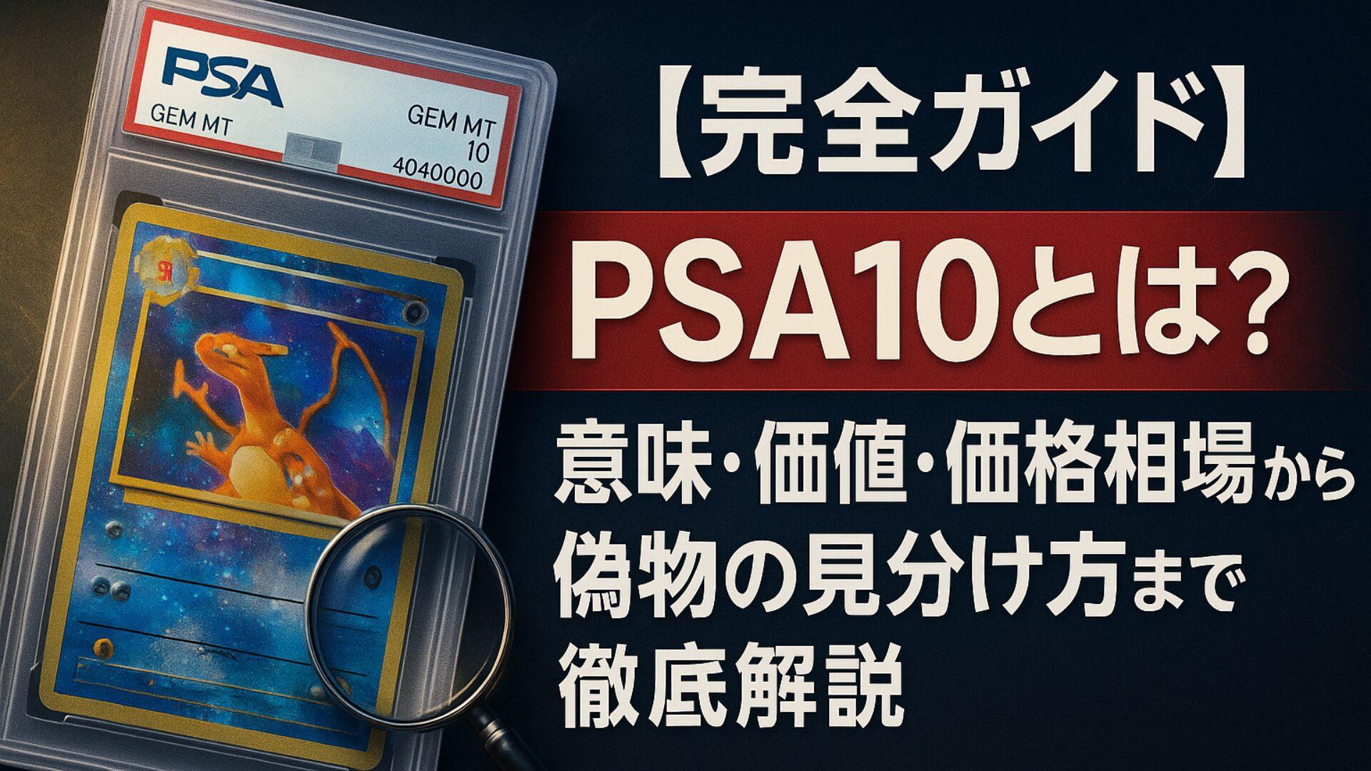 【完全ガイド】PSA10とは？意味・価値・価格相場から偽物の見分け方まで徹底解説